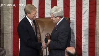 CNN 1995 Gingrich becomes House Speaker [upl. by Yentruoc440]