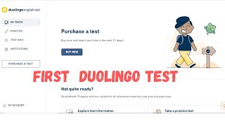 My First Duolingo English Test  How Much Mistake Did I [upl. by Annia977]