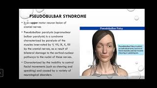 19 Bulbar and pseudobulbar syndrome topical and differential diagnostics [upl. by Wardle239]