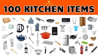 English Vocabulary  100 KITCHEN ITEMS [upl. by Rizas]