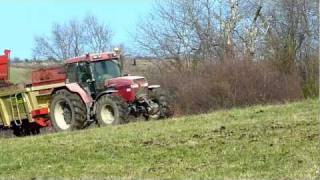 Epandage de fumier avec Maxxum 5140 et Leboulch [upl. by Suzette]