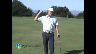 Golf instruction  Left wrist position [upl. by Aldredge]