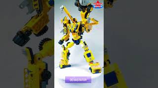 Devastator Combiner 6in1 Qman 1417 engineering mecha ⚡️ Speed Build Lego Transformers constructicons [upl. by Ahsenod]