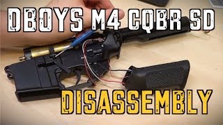 DBoys M4 CQBR SD Airsoft AEG Disassembly Guide [upl. by Nahsaj]