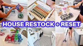 NEW CLEAN WITH ME ORGANIZE  HOUSE RESTOCK RESET  CLEANING MOTIVATION decluttering JAMIES JOURNEY [upl. by Pelaga]