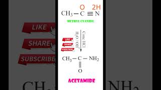 Partial Hydrolysis of Methyl cyanide  Preparation of Acetamide  Organic Chemistry  Class 12 [upl. by Marjie720]