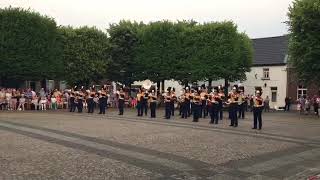 Klaroenkorps schutterij Sint Joris Wessem show optreden Taptoe Markt Wessem [upl. by Diraj]