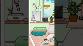 FREE HOME 💚  GLOSSY FURNITURE PACK 🪷 House Design Tocalifeworld tocahouse tocaboca shorts [upl. by Aihsenod]