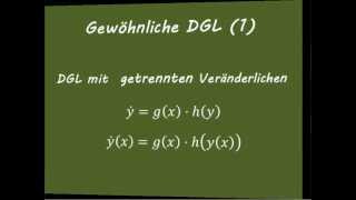 Gewöhnliche Differentialgleichungen 1 [upl. by Ahsinhoj]