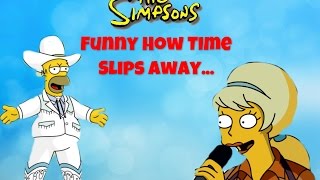 The Simpsons  Funny How Time Slips Away w Lyrics [upl. by Koffler]