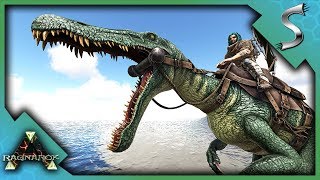 MAX LEVEL BARYONYX TAMING AND BREEDING  Ark RAGNAROK DLC Gameplay S3E74 [upl. by Malachy]