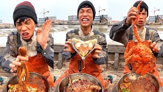 Fishermen eating seafood dinners are too delicious 666 help you stirfry seafood to broadcast live二五 [upl. by Ainna]