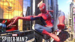 MARVEL SpiderMen 2  Peter Tobey Maguir Suit PS5 Free Roam Gameplay 4K HDR RAY TRACING [upl. by Adirem]