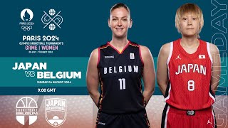 Japan vs Belgium Live scoreStats I Womens Olympic Basketball Tournament Paris 2024 [upl. by Somisareg730]