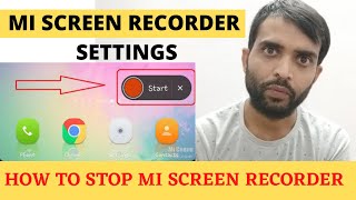 How to Start  Stop Redmi  Mi Screen Recording  Mi Screen Recorder Settings for Better Quality [upl. by Niela393]