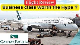 Business Class Review A350  Cathay Pacific Flight Review  Taipei  Hongkong  CX 495 [upl. by Yerhcaz]