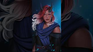 Zullie  DampD character art commission artistonyoutube [upl. by Sulihpoeht]