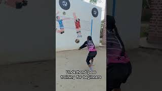 Underhand pass training shortsfeed trending shortsfeed youtubeshorts viralshorts [upl. by Aillil]