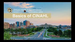 Basics of CINAHL [upl. by Prochora854]