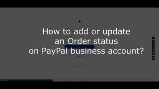 ✅Add amp Update Order status and Tracking number on PayPal Business account🔴 [upl. by Eilagam]