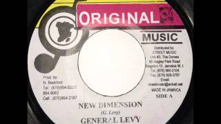 GENERAL LEVY  NEW DIMENSION  Reggae 7inch vinyl record [upl. by Elleivap]