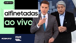 Datena e Luiz Bacci trocam farpas ao vivo na TV sobre chuva de São Paulo quotFake newsquot [upl. by Aloeda]