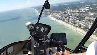 Helicopter flight over Myrtle Beach South Carolina 26 September 2017 [upl. by Trixy251]