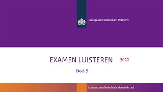 Luisteren examen B1 2022 deel 5 [upl. by Franni]