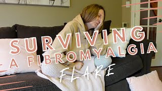 SURVIVING A FRIBROMYALGIA FLARE  what fibromyalgia feels like  VLOG [upl. by Adiaroz]