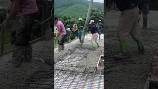 We pour concrete with the most advanced modern machines Builder Vietnambuilder concreting shots [upl. by Ymerej828]