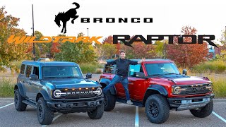 Bronco Raptor vs Wildtrak A Detailed Comparison [upl. by Toffey]