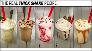 ThickShakes Recipe  5 Really Thick MilkShake  CookingShooking [upl. by Aetnuahs]