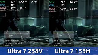 Intel Core Ultra 7 258V vs Core Ultra 7 155H ARC iGPU Comparison  Resident Evil 6 [upl. by Enuj]