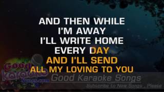 All My Loving  The Beatles Lyrics Karaoke  goodkaraokesongscom [upl. by Grae]