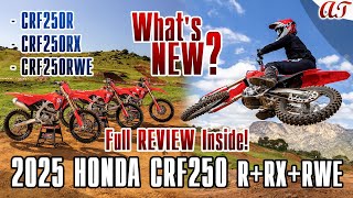 2025 HONDA CRF250R amp CRF250RX  CRF250RWE  Whats NEW Full REVIEW Inside SPECS key FEATURES [upl. by Lednyk382]