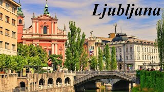 Travel  Experience Ljubljana Beautiful Architecture and Scenic Views  Travel Landmarks [upl. by Ahsiekel499]