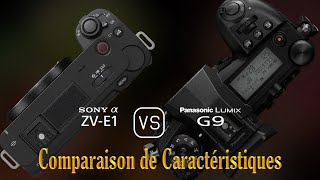 Sony Alpha ZVE1 vs Panasonic Lumix G9 Une Comparaison de Caractéristiques [upl. by Aneehs317]