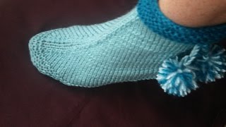 Stricken Hausschuhe Puschen Socken [upl. by Leavitt]