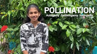 Types of pollination in Tamil  Autogamy geitonogamy xenogamy [upl. by Towney]