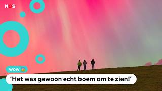 Noorderlicht met blote oog te zien in Nederland [upl. by Manny867]