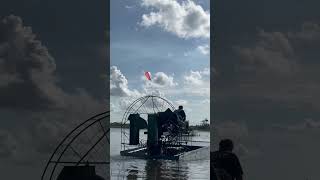 Insane Airboat startup bigblock airboat florida boatracing automobile [upl. by Soirtimid]