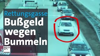 Bußgeld bis Führerscheinentzug Rettungsgasse blockieren gibt harte Strafen  Abendschau  BR24 [upl. by Nicole]