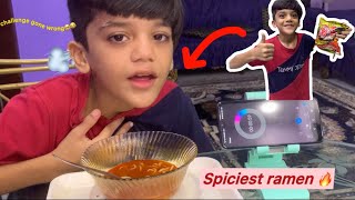 Spicy ramen challenge🔥🥹  study vlog📚 Vlog 14 [upl. by Ravert]