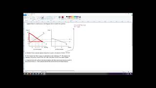 Graph of Small Country Trade Model questions autarky free trade and tariff [upl. by Bain132]