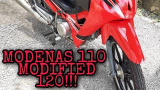 KRISS MODENAS 110 MODIFIED 120 COMPLETE PART 2 [upl. by Aramanta]