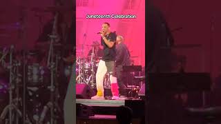 Tevin Campbell Sings Live at the 2024 Juneteenth Celebration [upl. by Faydra121]