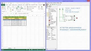 74LS02  NOR Gate  Truth Table amp Example [upl. by Jolyn125]