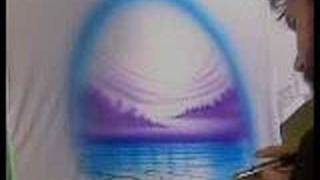 Easy airbrush TShirt Painting with Badger Airbrush [upl. by Aicilra]