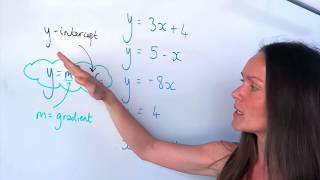 The Maths Prof Find Slope amp YIntercept of Straight Lines using ymxc [upl. by Gearard]