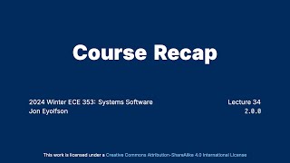 quotCourse Recapquot Operating Systems Course at University of Toronto [upl. by Nocam892]